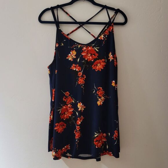 Papermoon Basima Back Detail Knit‎ Top in Navy Size 3X` - Picture 2 of 11